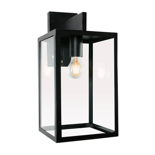 B-Ware K.S. Verlichting Außenwandleuchte Außenwandlampe Lampe Leuchte Hampton Schwarz