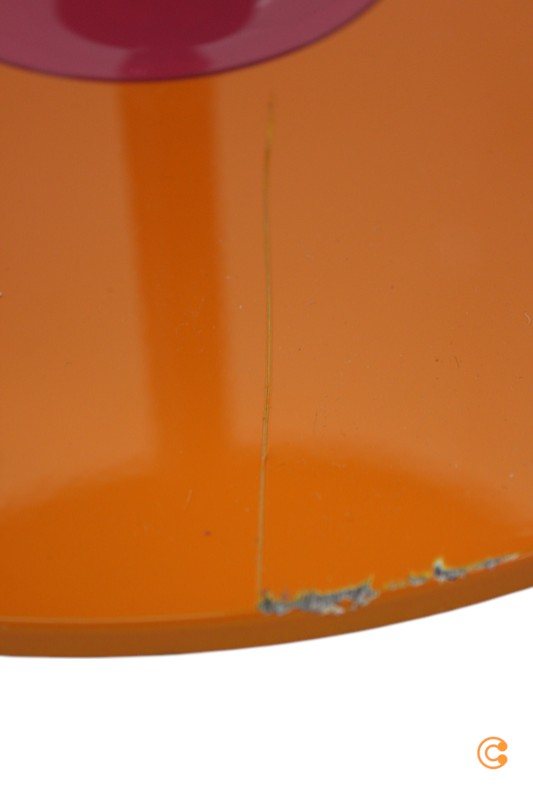 B-grade Kartell table, side table, living room table, coffee table, Bordeaux. See text/photo.