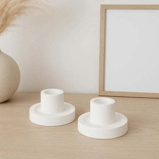 Stabkerzenhalter LUNA – 2er Set handgefertigt & minimalistisch