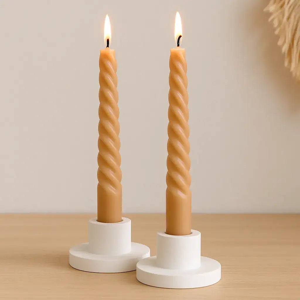 Stabkerzenhalter LUNA – 2er Set handgefertigt & minimalistisch