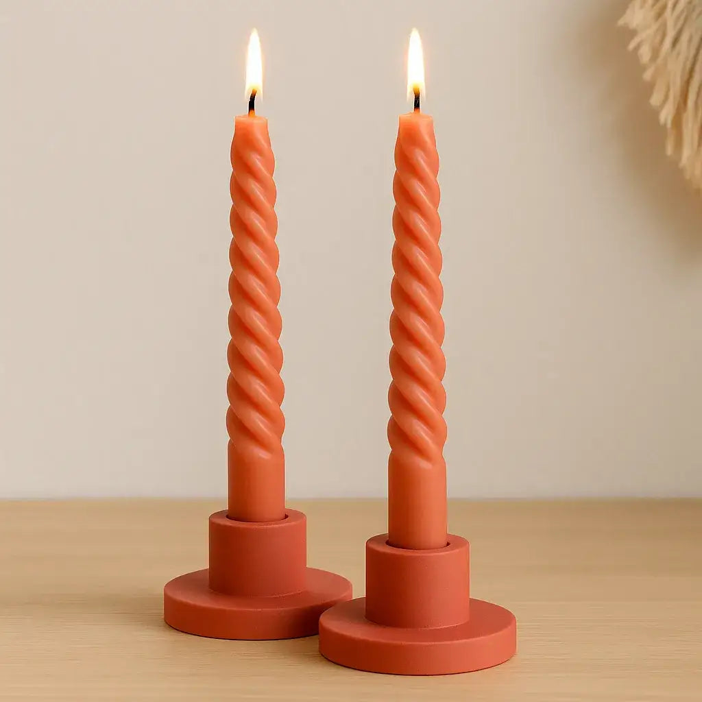 Stabkerzenhalter LUNA – 2er Set handgefertigt & minimalistisch