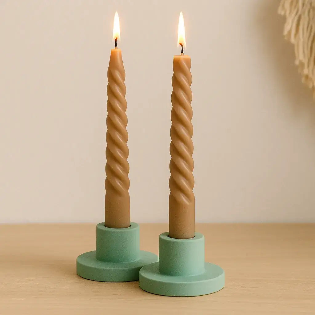 Stabkerzenhalter LUNA – 2er Set handgefertigt & minimalistisch