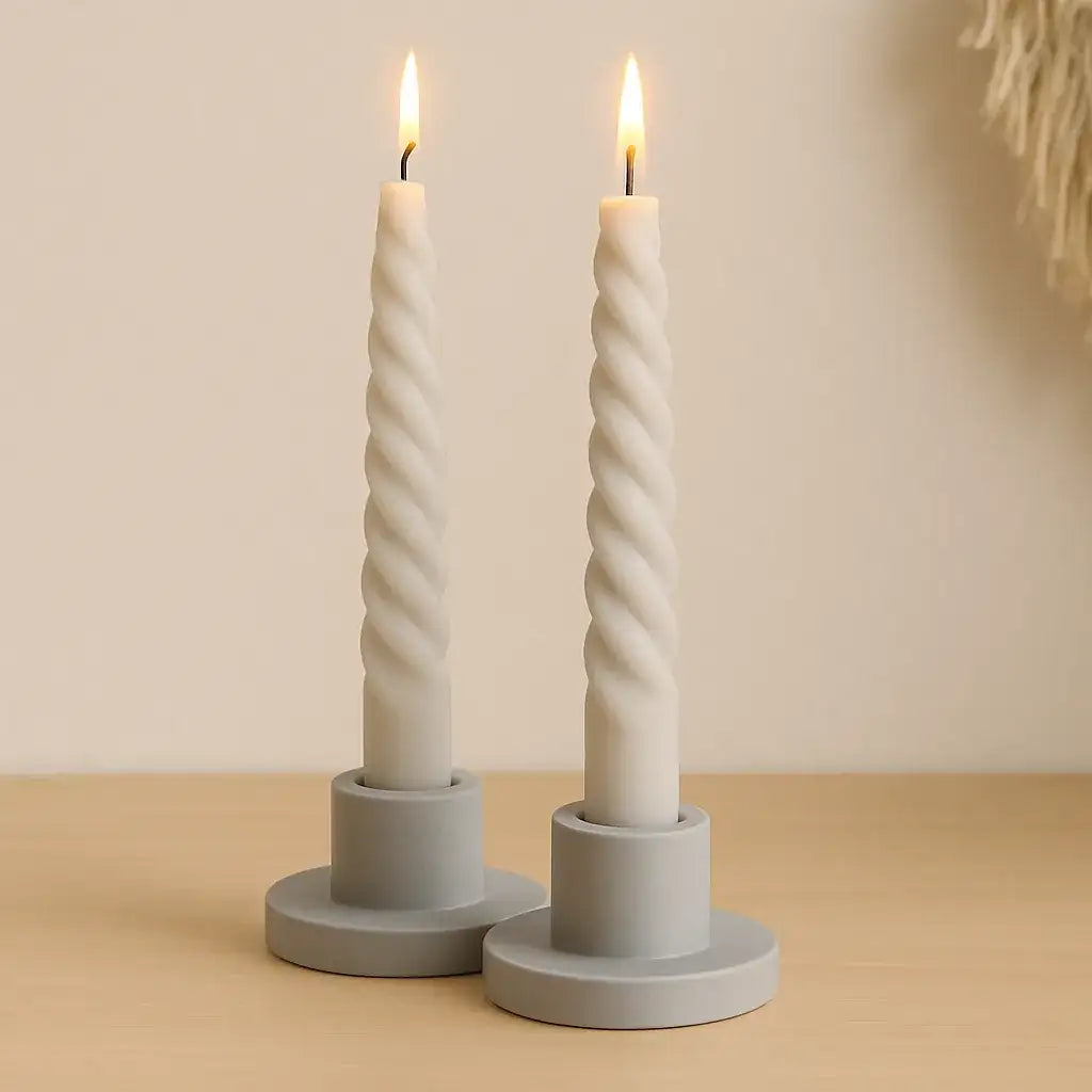 Stabkerzenhalter LUNA – 2er Set handgefertigt & minimalistisch