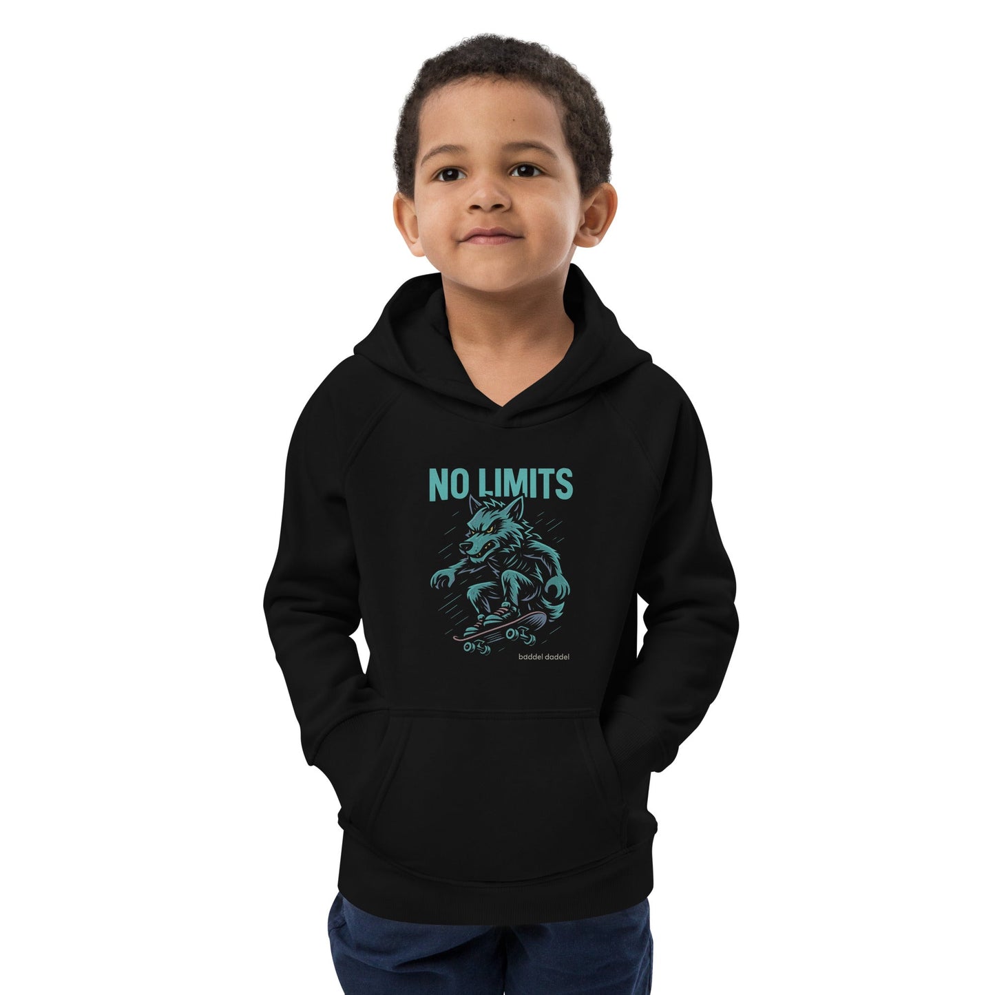 Hoodie Skaterwolf – Cool, wild & weich im Baddeldaddel Design!