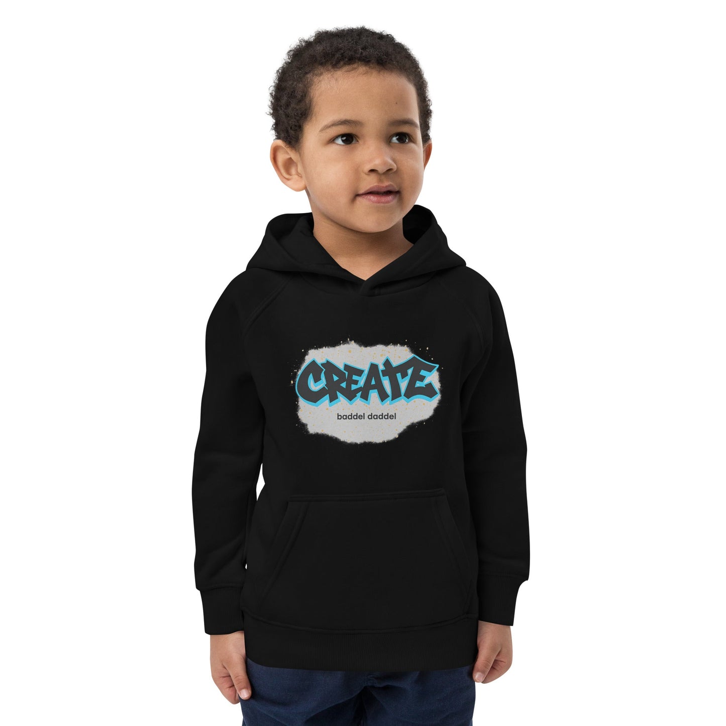 Graffiti-Hoodie für Kinder – Bunt, bequem & nachhaltig im Baddeldaddel Design!