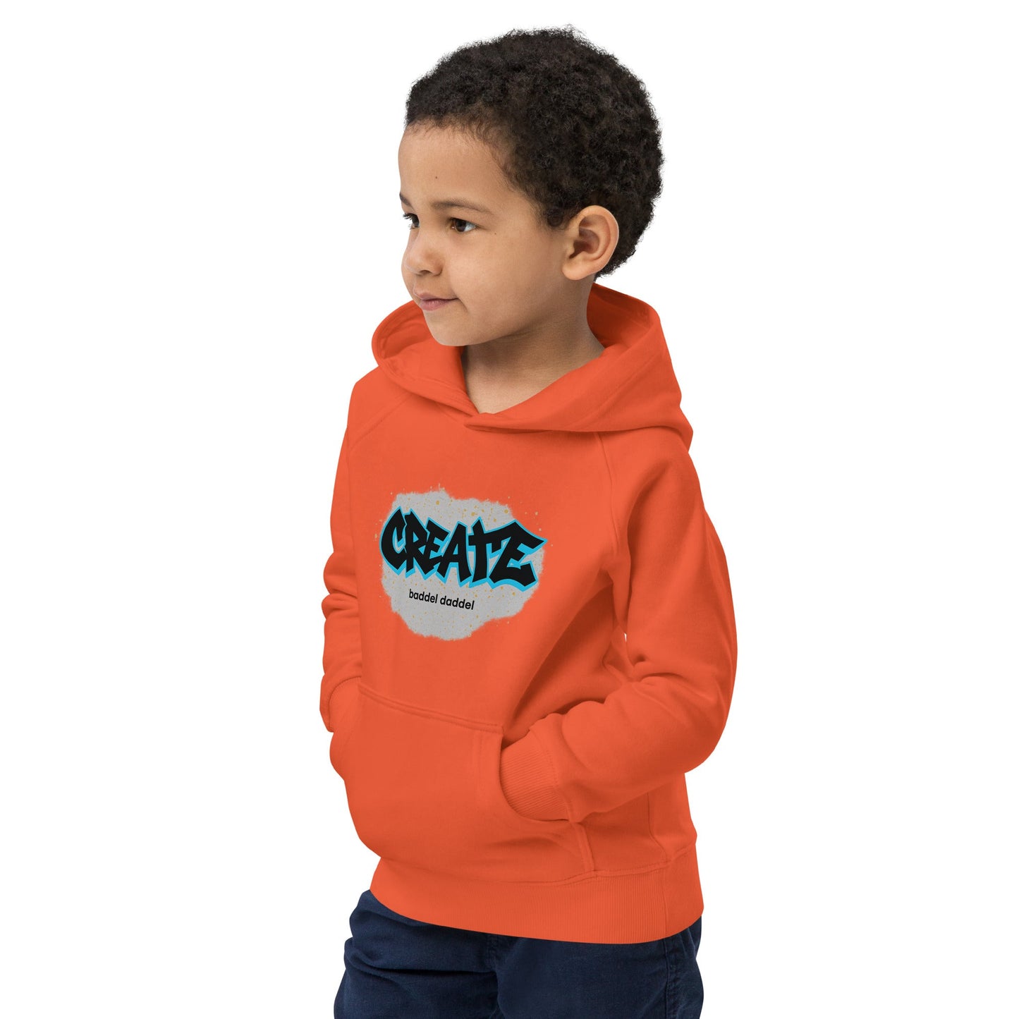 Hoodie Graffiti Vibes – Bunt, bequem & kreativ im Baddeldaddel Design!