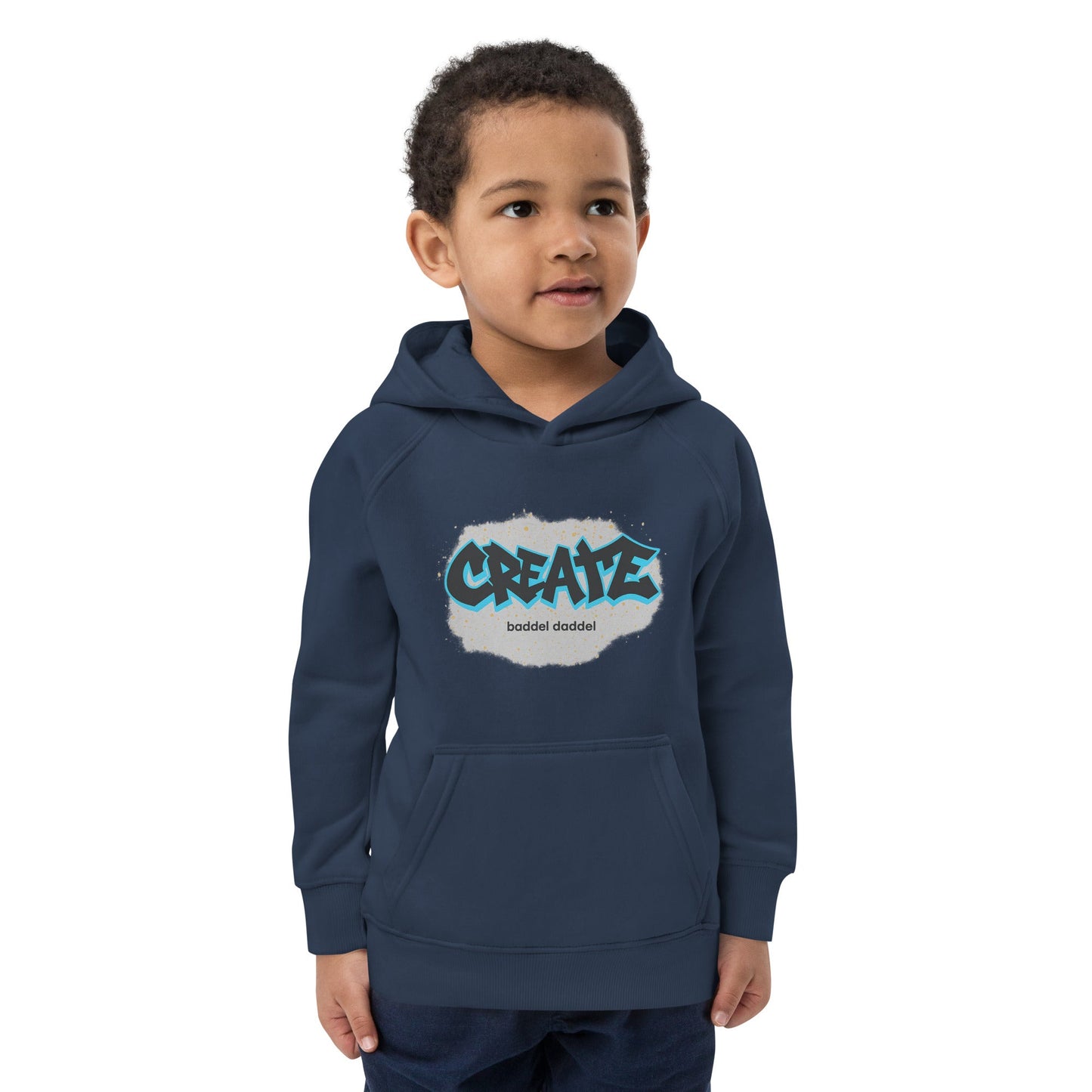 Graffiti-Hoodie für Kinder – Bunt, bequem & nachhaltig im Baddeldaddel Design!