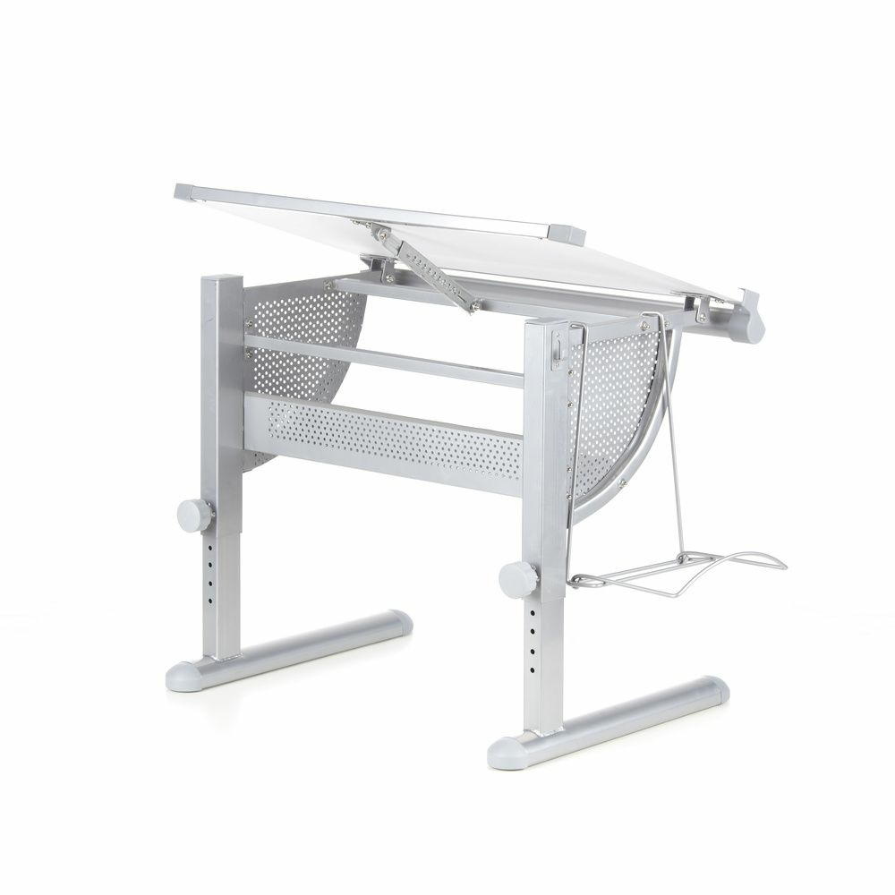 B-Ware Hjh Office Belia Kinderschreibtisch Weiß Silber Schreibtisch Arbeitstisch Kinder