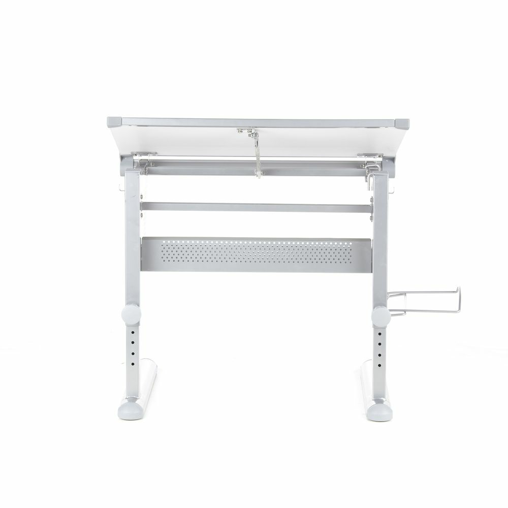 B-Ware Hjh Office Belia Kinderschreibtisch Weiß Silber Schreibtisch Arbeitstisch Kinder