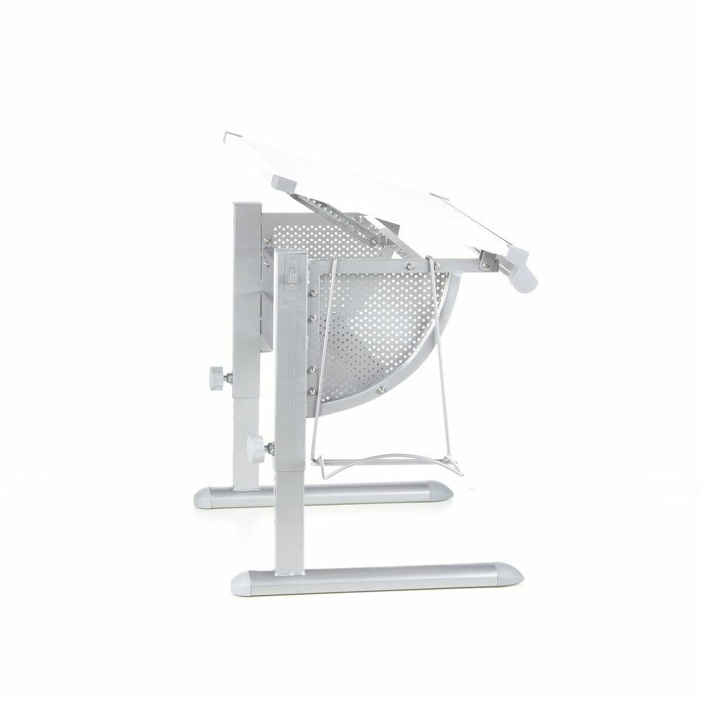 B-Ware Hjh Office Belia Kinderschreibtisch Weiß Silber Schreibtisch Arbeitstisch Kinder