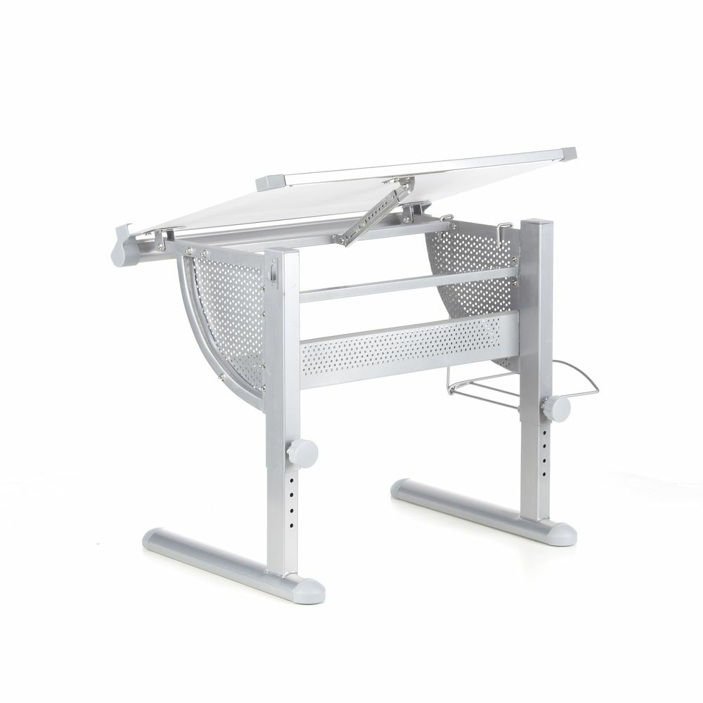 B-Ware Hjh Office Belia Kinderschreibtisch Weiß Silber Schreibtisch Arbeitstisch Kinder