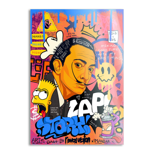 King Dali - Leinwandbild Pop Art