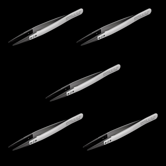 B-Ware Knipex 92 81 04 Esd Pinzette Präzisionswerkzeug Spitz 130 Mm 5 Stück