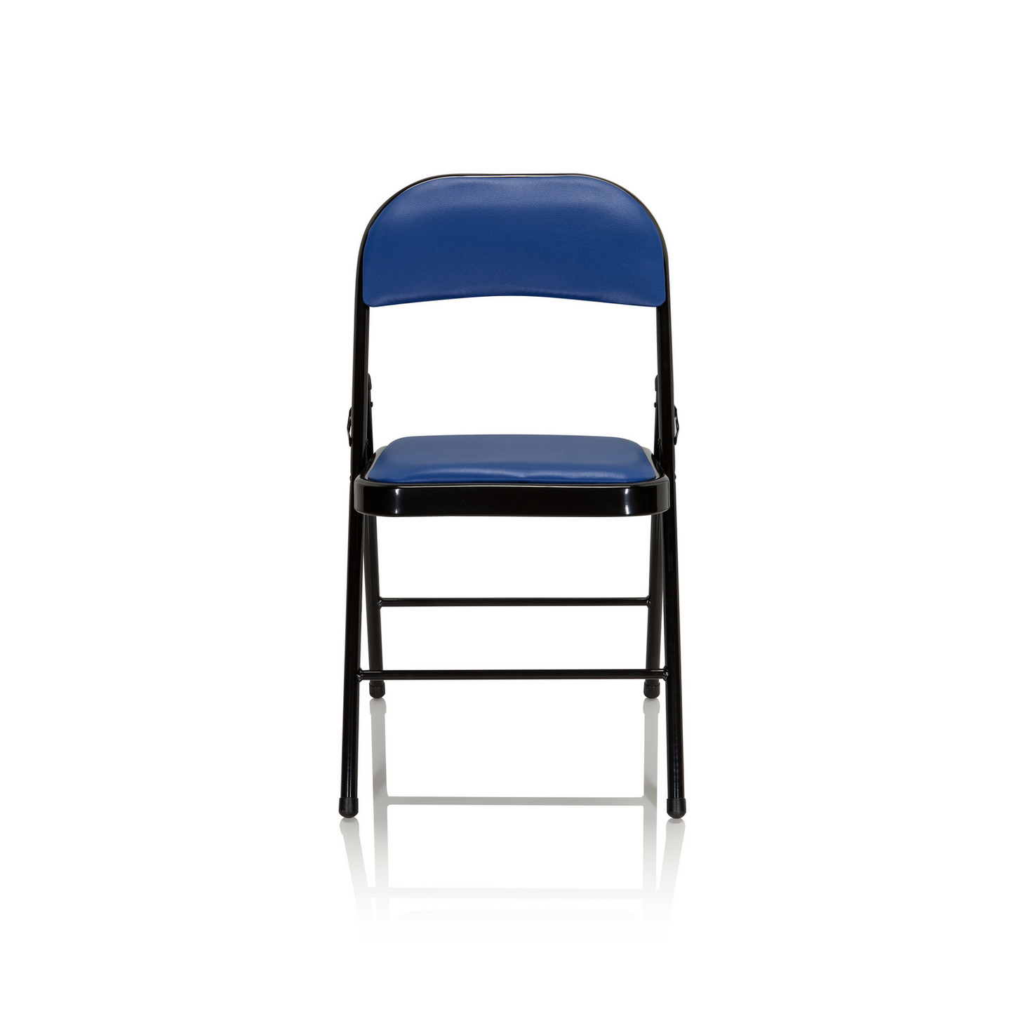 B-stock Hjh Office folding chair, conference chair, blue faux leather, Tudela