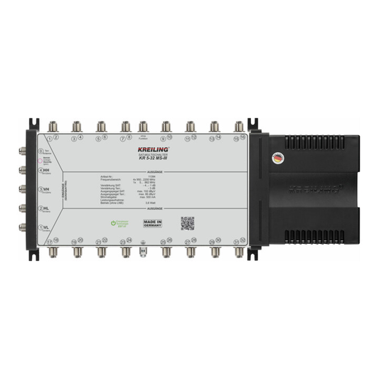 Kreiling Tech fjölrofa dreifingaraðili á B-lageri, Sat 4+1 inntak, 32 áskrifendur, aflgjafi