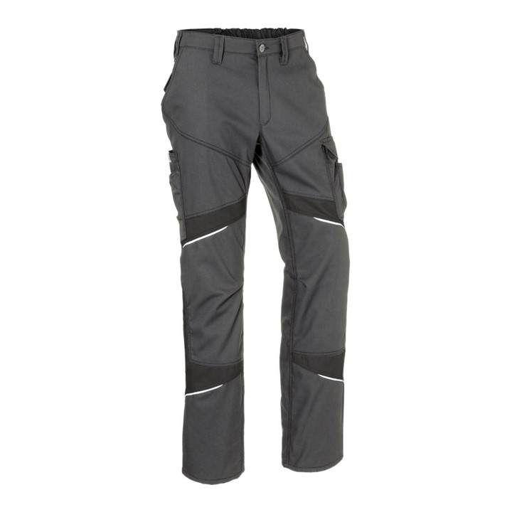 B-grade Kübler Activiq Cotton+ trousers, anthracite/black, size 52, work trousers, waist trousers