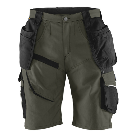 B-grade Kübler Practiq Shorts 2451 Olive/Black Size 46 Work Trousers Short Trousers
