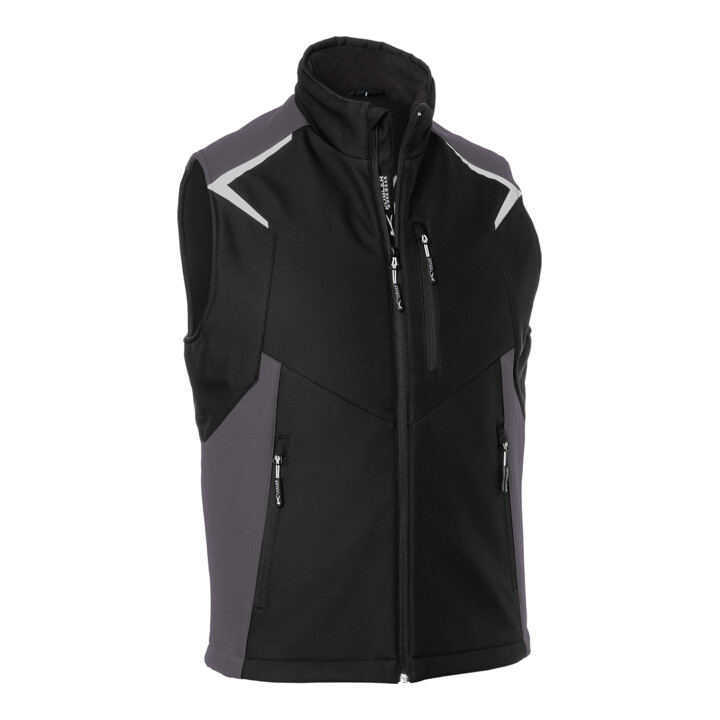 Kübler mjúkskelvesti í B-flokki, Bodyforce svartur antrasít, Form 7125, stærð M