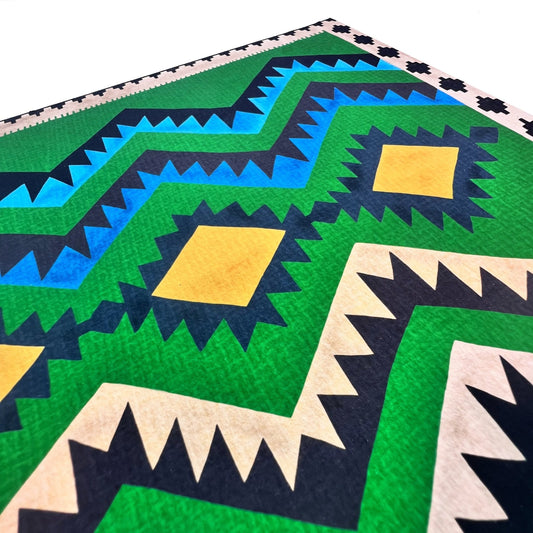 Listaprentun Kelim Classic grænn