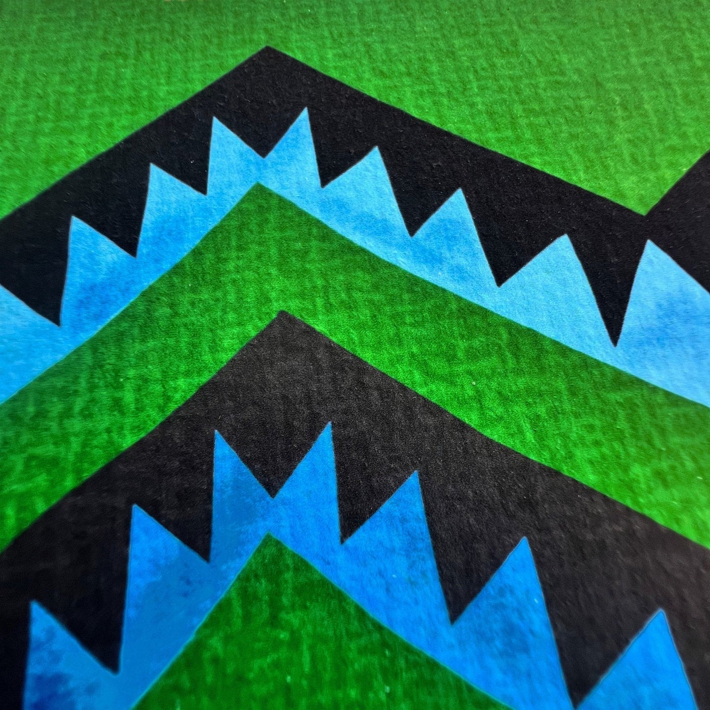 Listaprentun Kelim Classic grænn