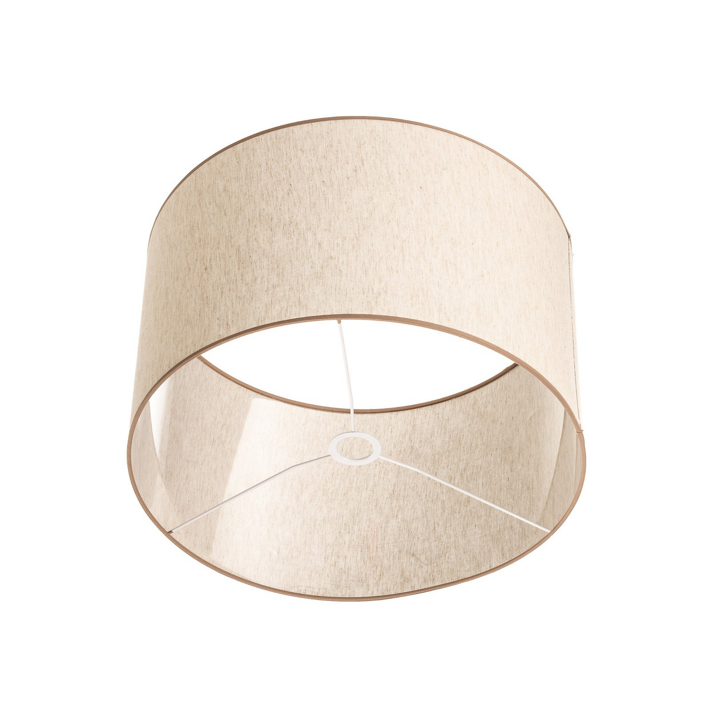 B-grade lampshade, Roller, ecru/beige, ø 50 cm, height 30 cm, lamp, light, spot, shade