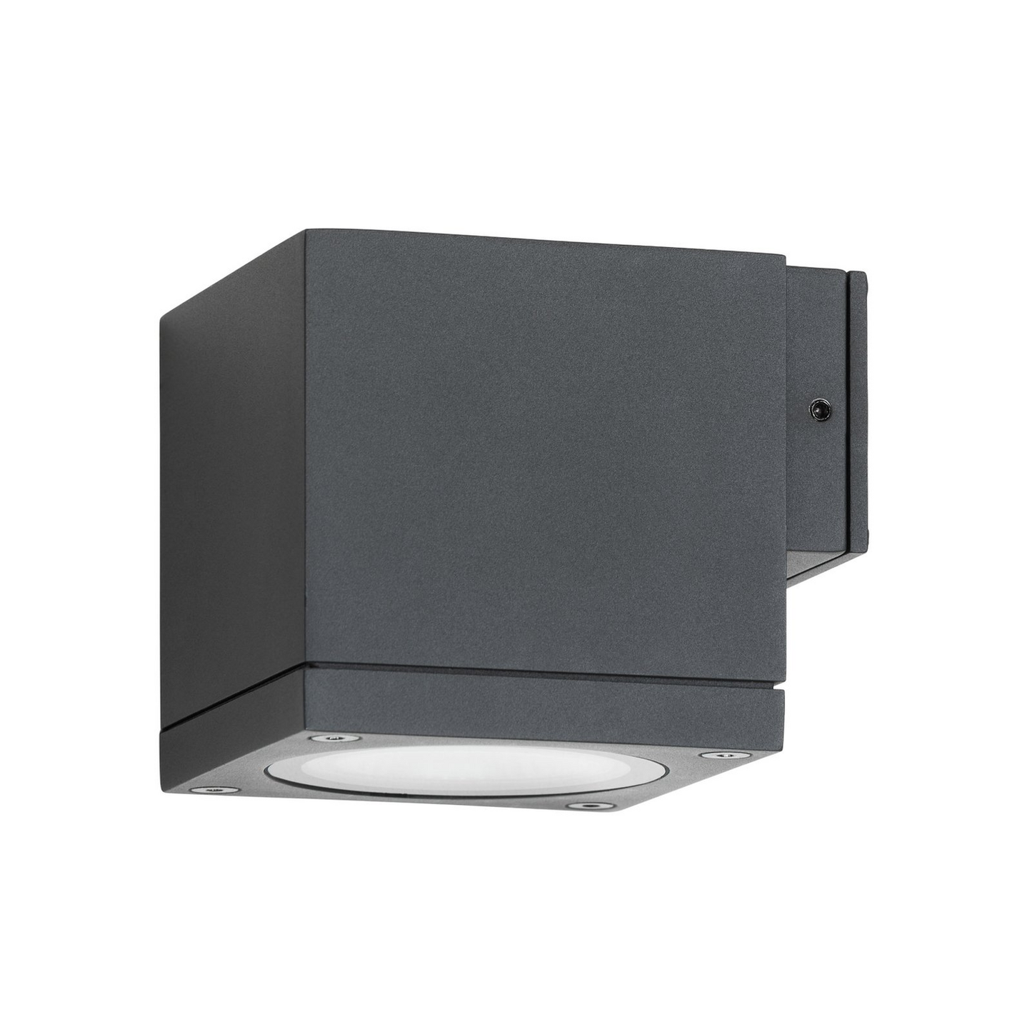 B-stock LCD outdoor wall light, wall lamp, outdoor light, GU10, black, aluminum, glass, IP65