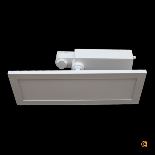 Skreytingarljós fyrir LED-spjald í B-flokki, teinaljós, hvítt, þriggja fasa, 3000 K, kveikt/slökkt.