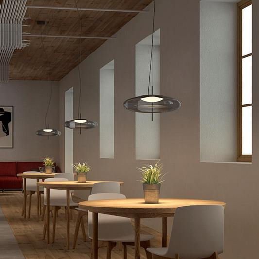 B-flokks LED C4 plötu LED hengilampi loftlampi ljós reykgrár 