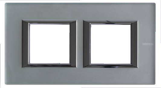 B-flokks Legrand rammi með grátt gler Axolute tvískipta einingarofalína