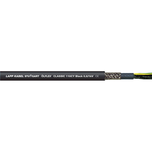 B-grade Lapp Ölflex Classic 110 Cy Black control cable, 200 meters
