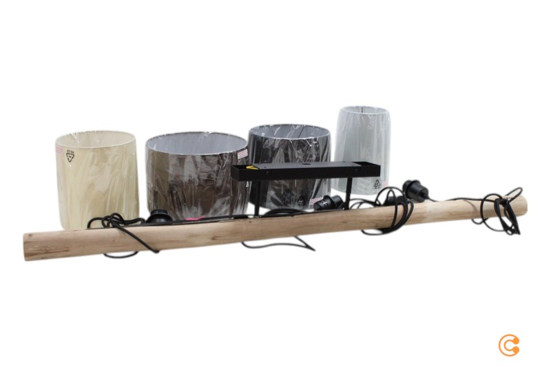 B-Ware Lindby Amilia Hängeleuchte Stoffschirm Deckenlampe Lampe Siehe Text/Foto