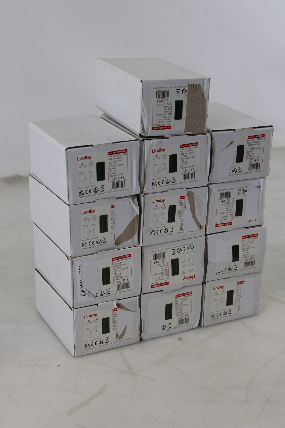 B-Ware Lindby Aspyn Led Außenwandleuchte Lampe Warmweiß Dunkelgrau 1fl Ip54 13 Stück