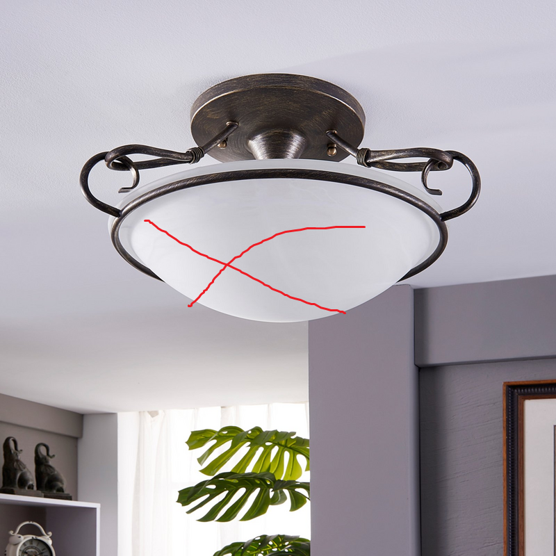 B-grade Lindby Rando ceiling lamp, living room light, ceiling lamp. See text/F449