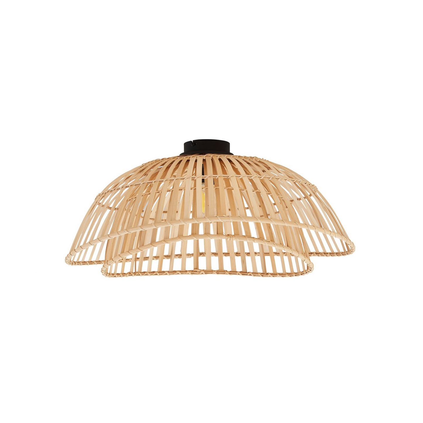 B-grade Lindby ceiling light Ilajus ø 62 cm bamboo natural ceiling lamp light S379