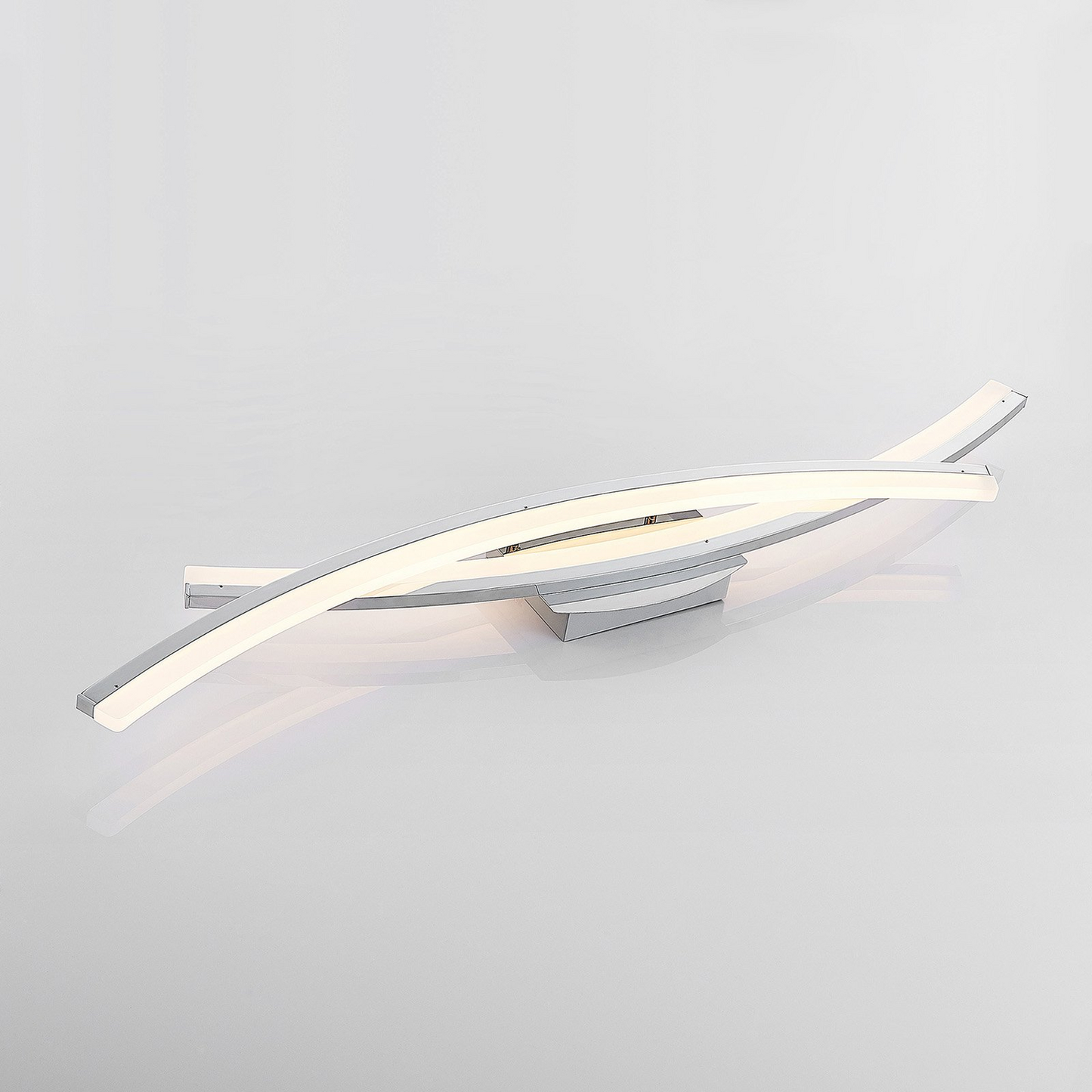 B-grade Lindby Elarit LED ceiling lamp, light fixture, pendant lamp, chrome-plated