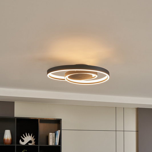 B-grade Lindby Erlinik LED ceiling light Stepdim black ceiling lamp light spotlight 