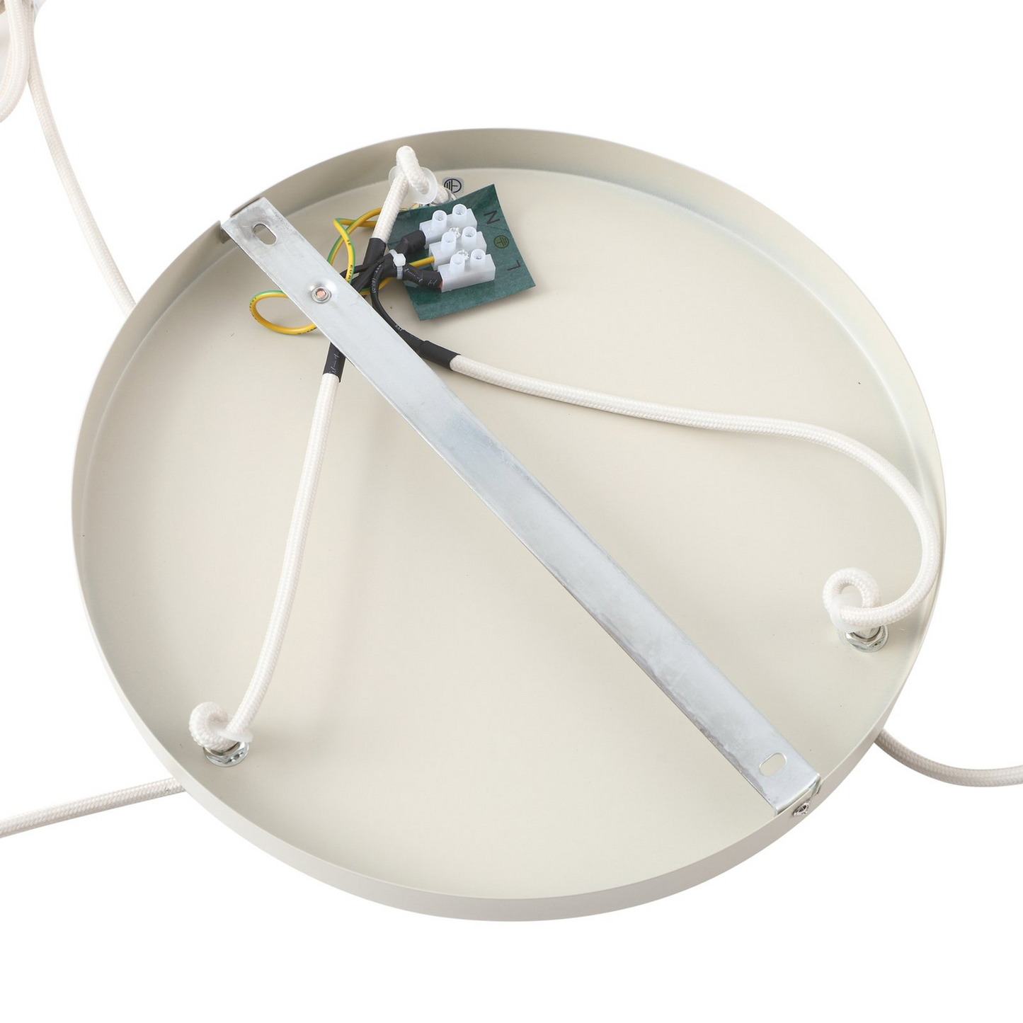 Lindby hengilampi Ovelia ljósbrúnn, kringlóttur hengilampi, E27 ljós 