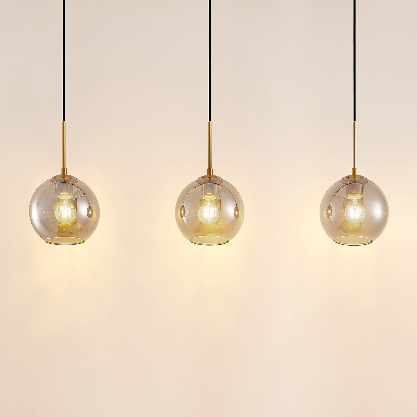 B-Ware Lindby Hiwana Hängeleuchte Deckenlampe Pendelleuchte Lampe Leuchte E27 Rauchglas