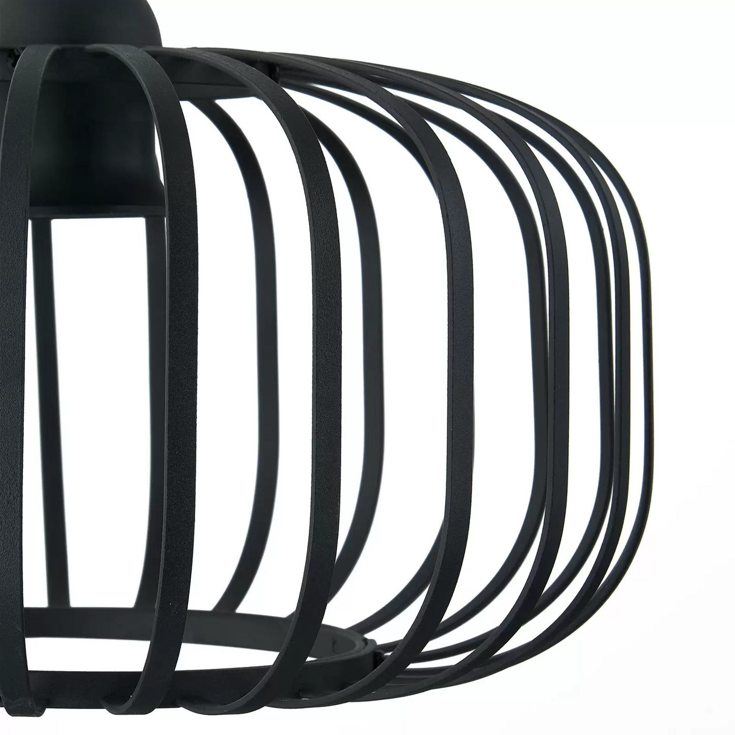 B-grade Lindby Krish pendant lamp, cage design, three-light ceiling lamp, light fixture, spotlight