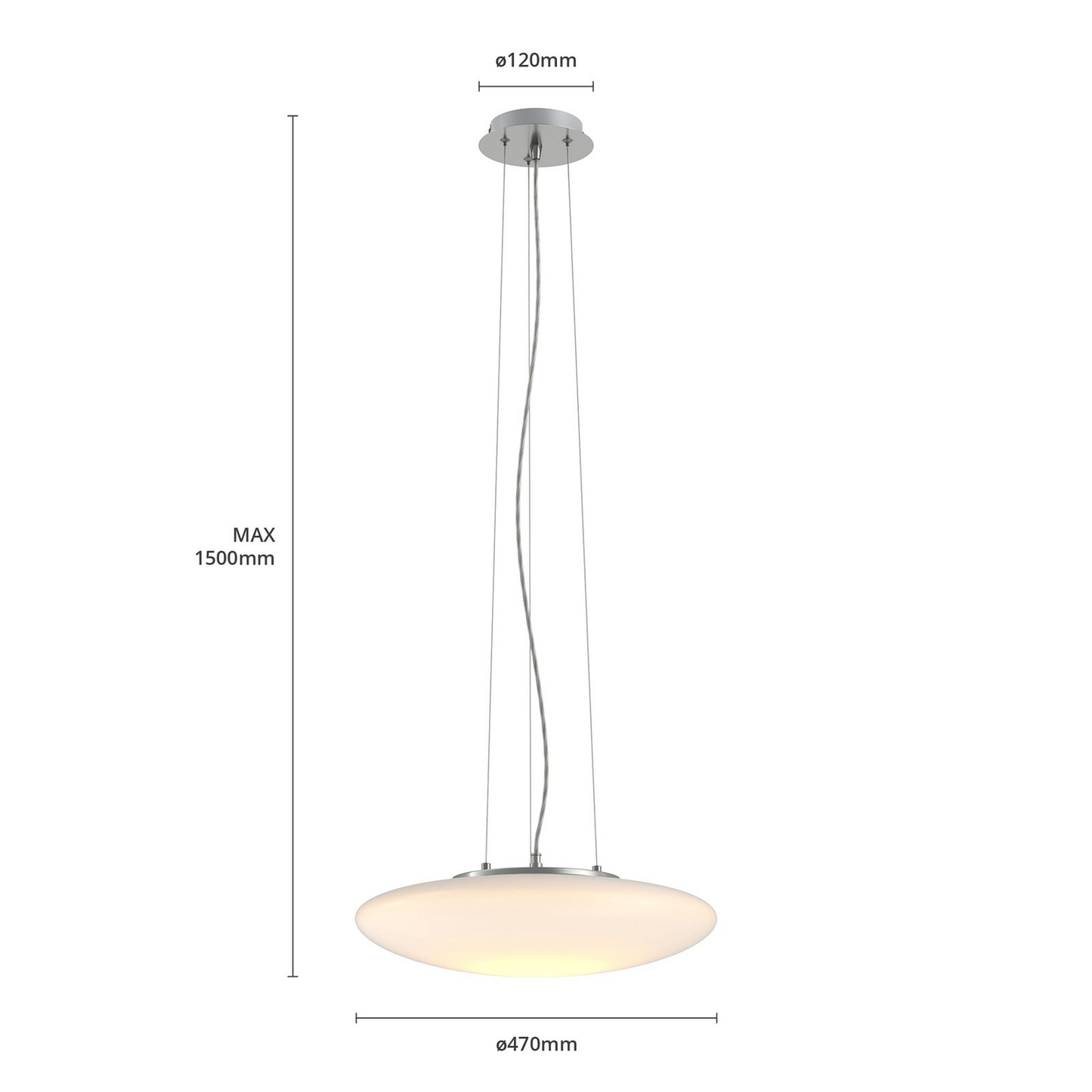 B-Ware Lindby Led Opalglas Hängeleuchte Gunda Pendelleuchte Deckenlampe Lampe Leuc489