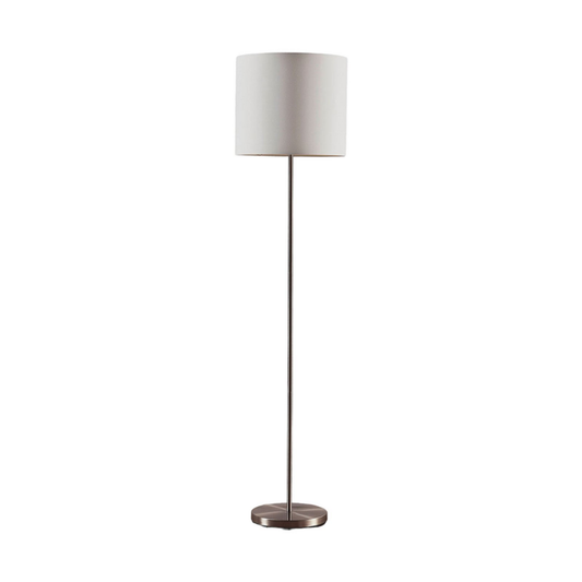 B-Ware Lindby Stehleuchte Stehlampe Parsa Weiß Textil Höhe 167cm E27 Lampenschirm