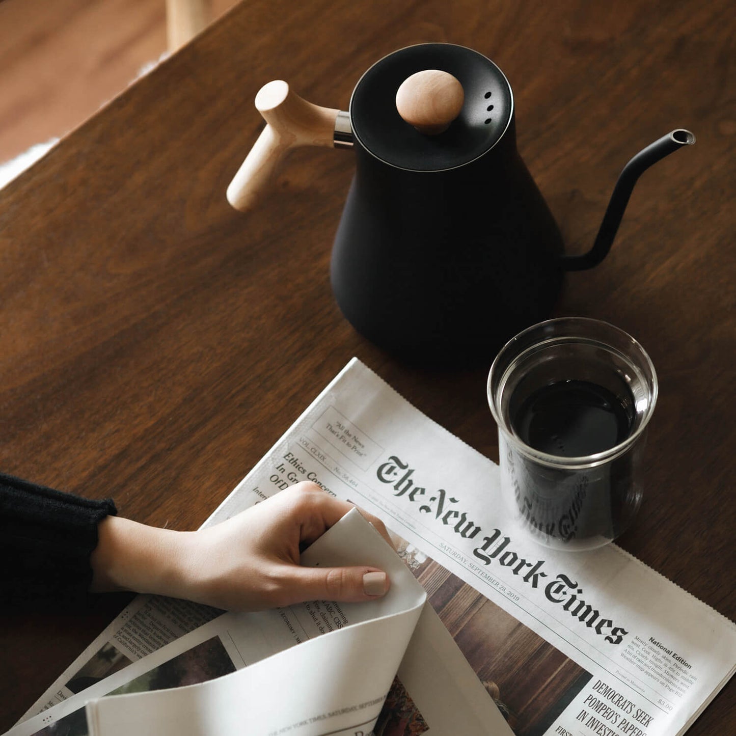 Fellow Stagg Wooden Handle and Lid Kit