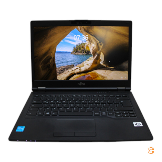 Fujitsu fartölva Lifebook E5411, B-flokks, 35,6 cm (14"), Core i3, 16 GB örgjörvi. Sjá texta/myndir.