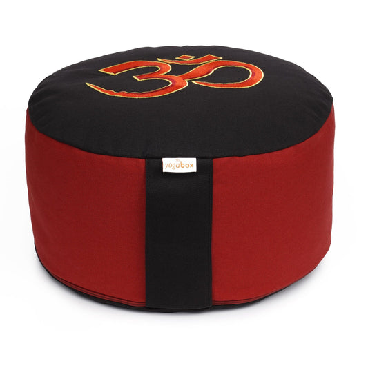 Meditationskissen Glückssitz® mit O M - Symbol