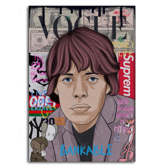 Mick Jagger - Leinwandbild Pop Art