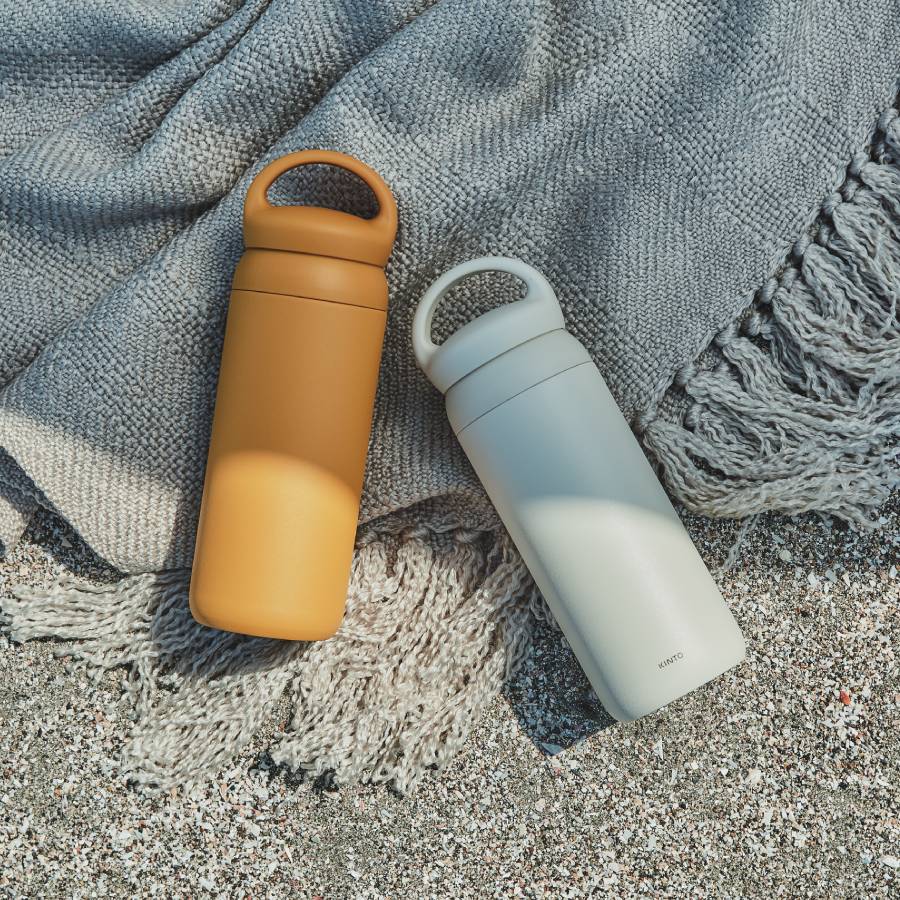 Kinto Day Off Travel Thermos – 500ml Insulated Bottle for Daily Adventures