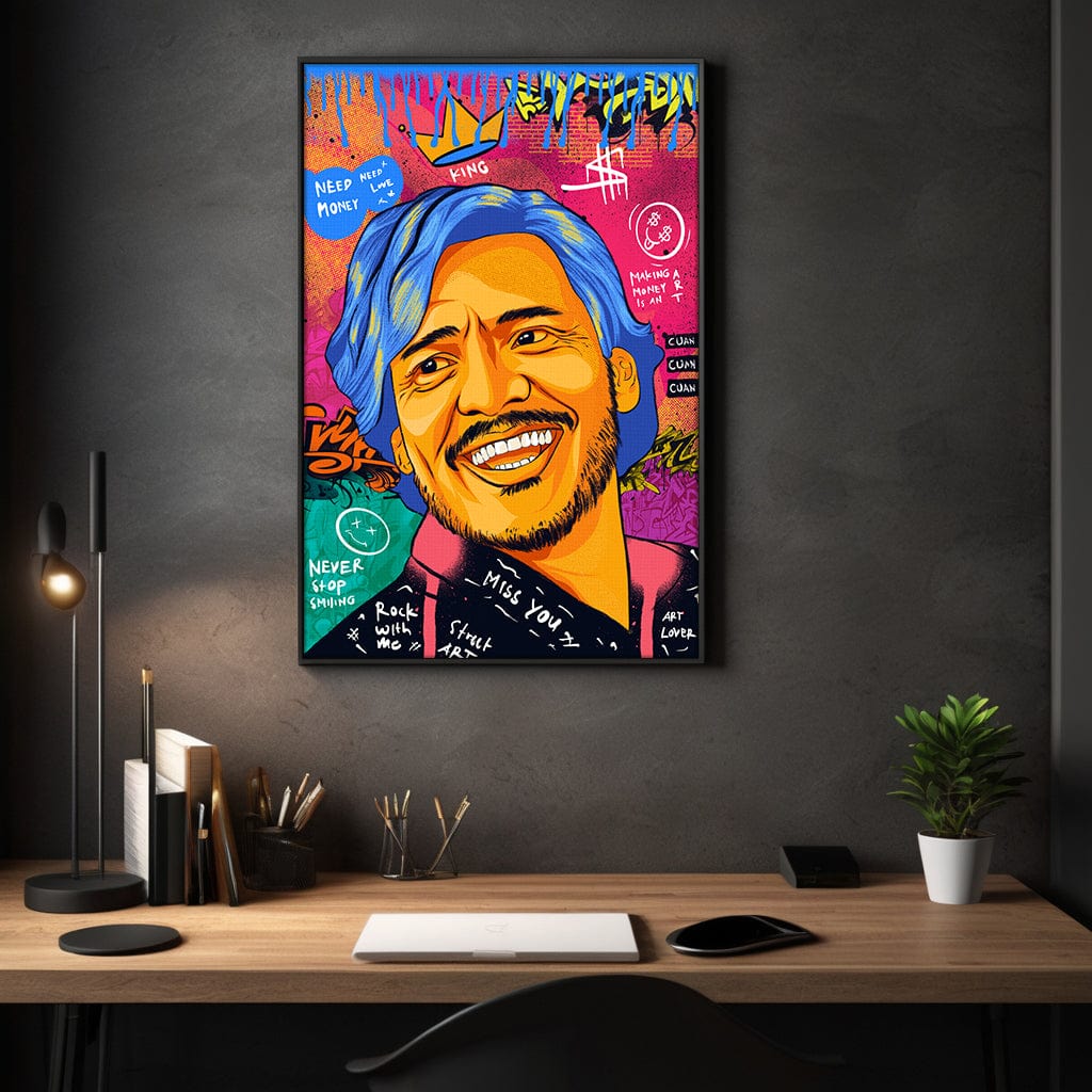 Nicolas Pedro A - Leinwandbild Pop Art