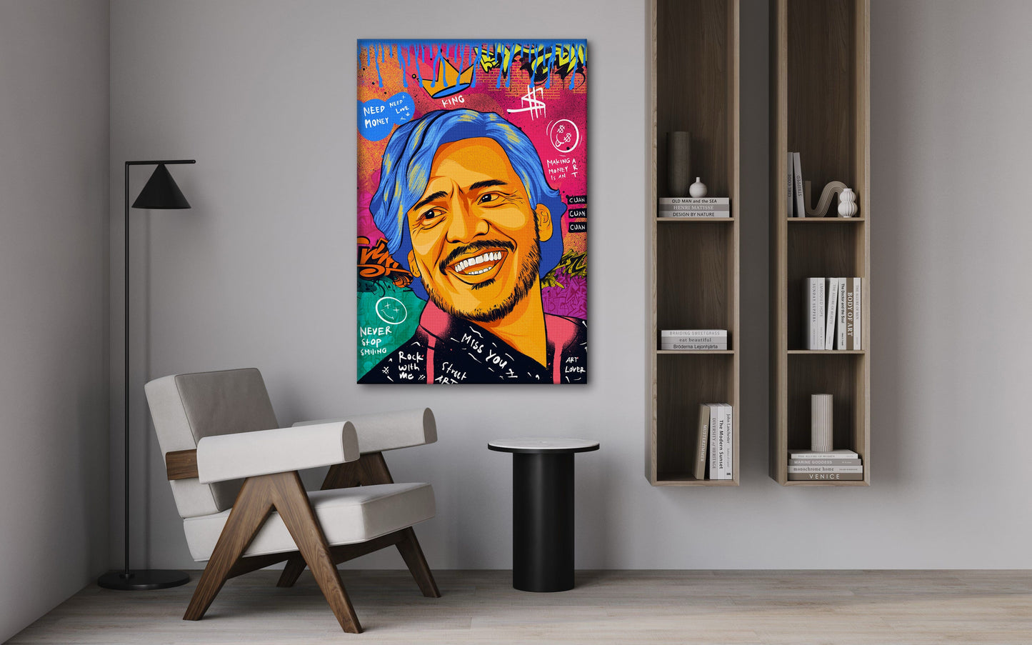 Nicolas Pedro A - Leinwandbild Pop Art