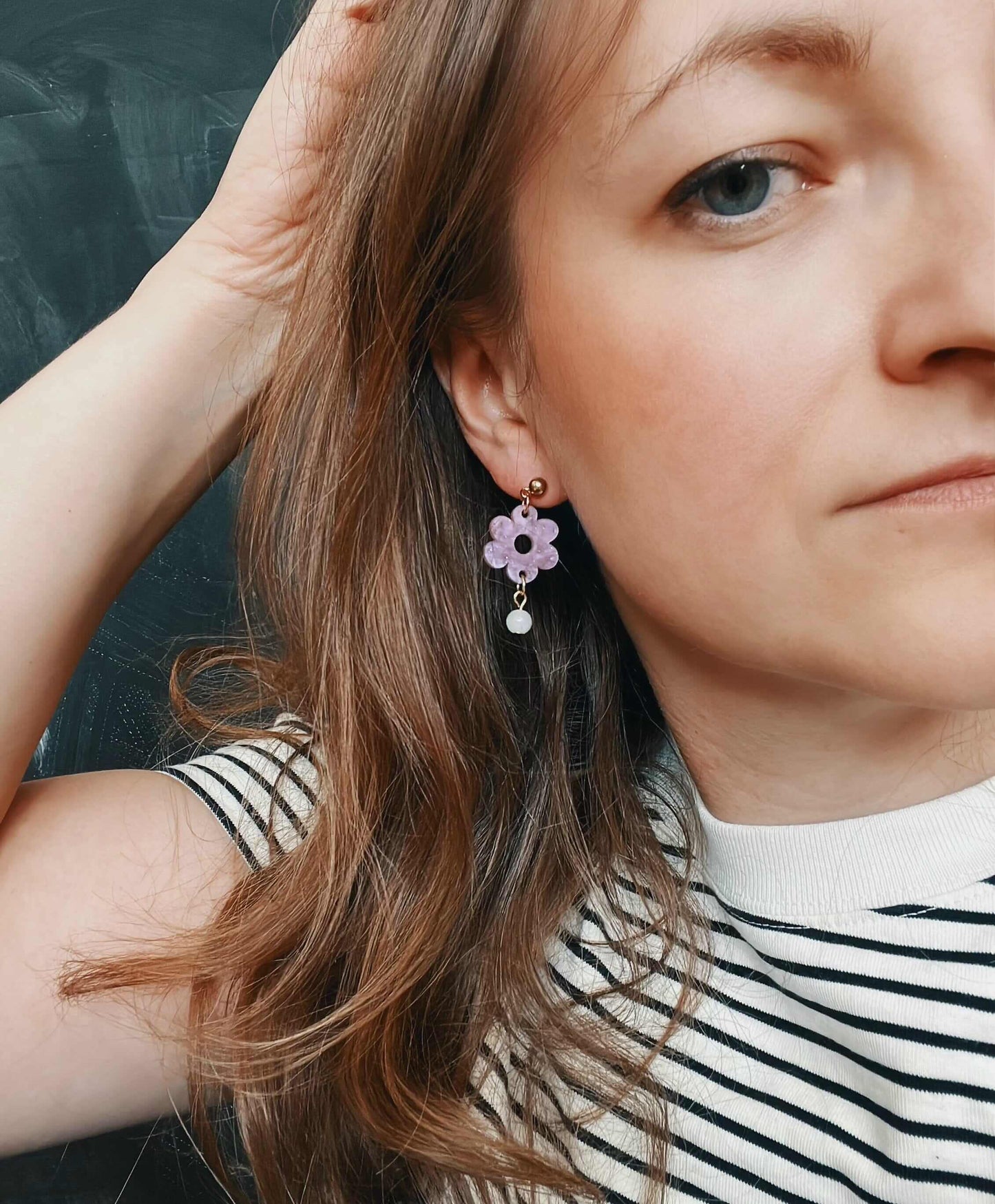 Night Sky Flower Ohrringe