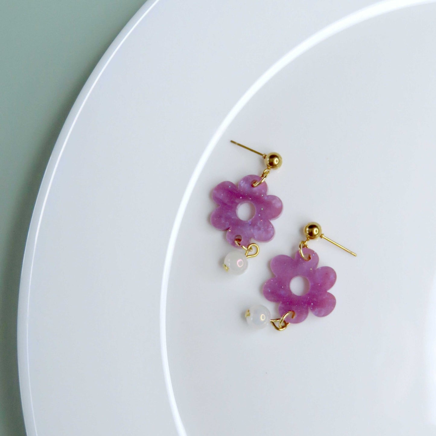 Night Sky Flower Ohrringe